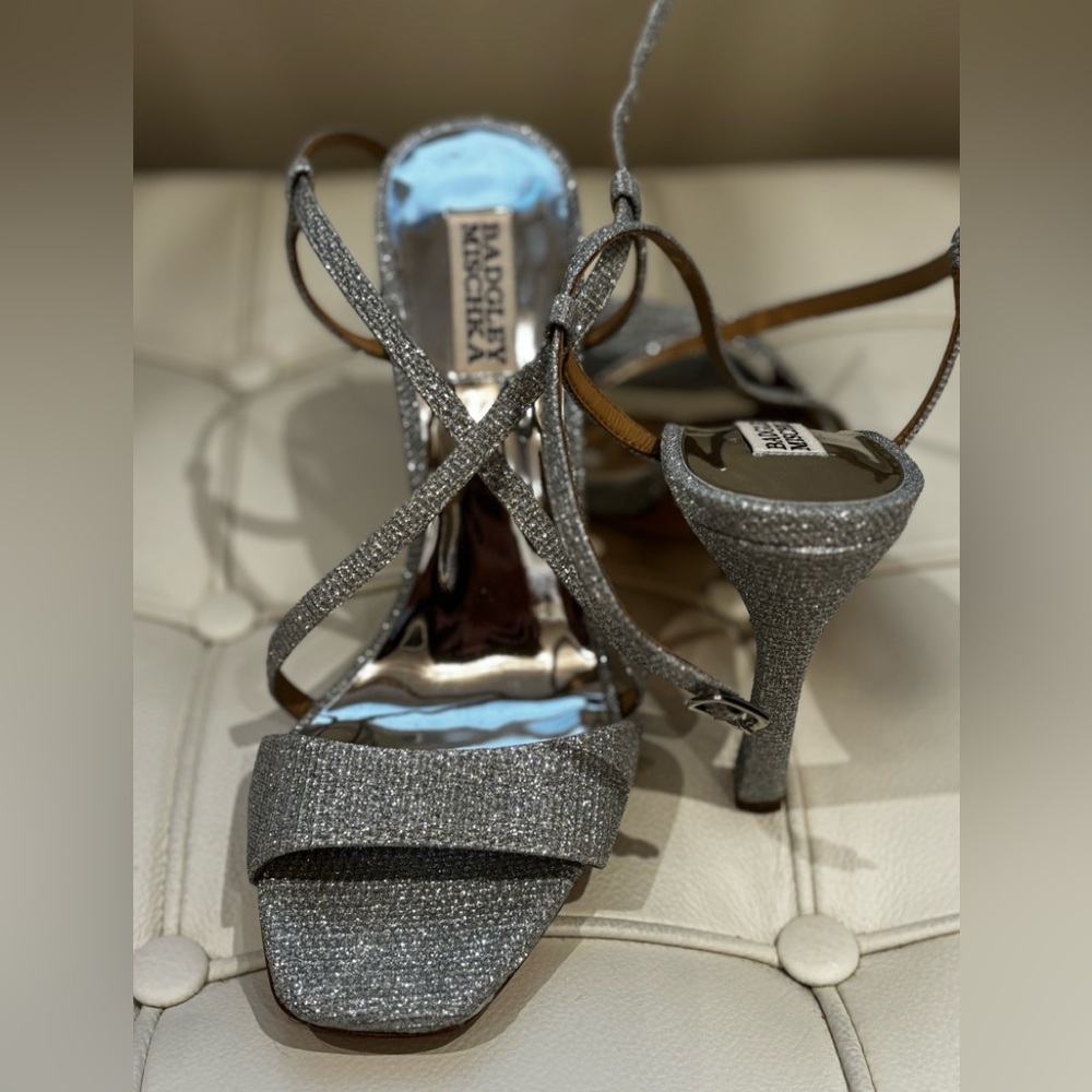 Silver Bagley Michka heels